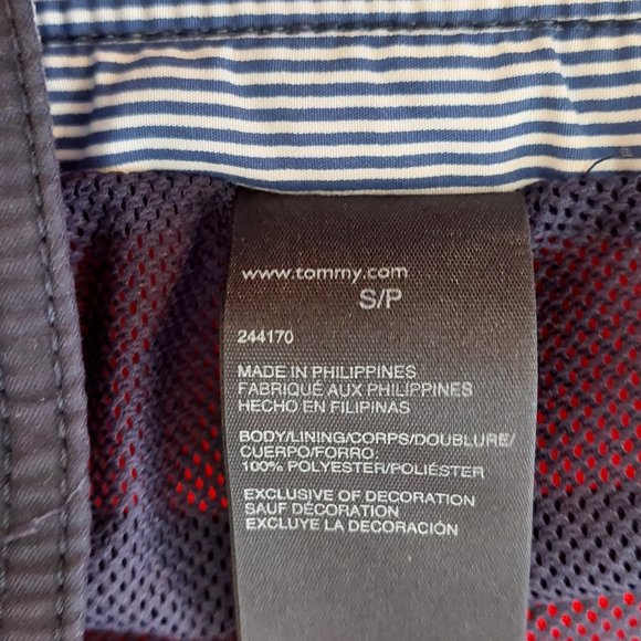 Tommy Hilfiger Traditional Red and Blue Swim Shorts Men's Small - Picture 7 of 9